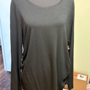 Classic Black Long Sleeve Maternity Top